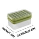 thumbnail image 3 of Molde para hacer bloques de hielo | Silicona y plástico de grado alimenticio | Bandeja de cubitos de hielo de fácil liberación | Tapa a prueba de olores y fugas | Enrejado de hielo reutilizable para, 3 of 5