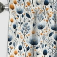 thumbnail image 3 of Designart "Blue White Cottage Floral Elegance" Floral Blackout Curtain Single Panel, 3 of 4