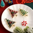thumbnail image 3 of Vintage Colored Christmas Tree Brooch Lapel Pins Sparkling Rhinestone Cute Enamel Pin Elegant Clothing Hat Bag Accessories Christmas Jewelry for Women, 3 of 9