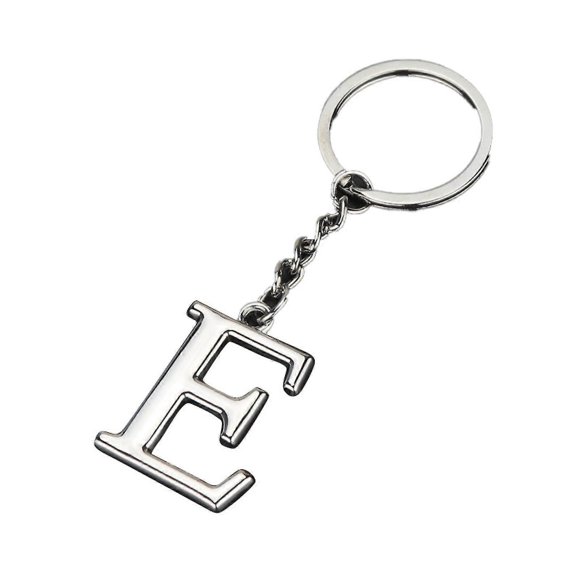 Llavero metálico galvanizado Az con 26 letras, resistente a la decoloración, ideal como regalo promocional.
