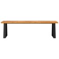thumbnail image 2 of vidaXL Bench with Live Edge 160 cm Solid Wood Acacia, 2 of 5