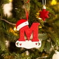 thumbnail image 2 of Colgante de letras para decoración de árbol de navidad, 26 letras, adorno de acrílico para el hogar, manualidades, Año Nuevo, 2023, 2 of 5