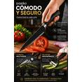 thumbnail image 5 of Juego de Cuchillos para Cocina 6 Piezas Acero Inoxidable Negro, 5 of 5