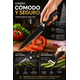 thumbnail image 5 of Juego de Cuchillos para Cocina 6 Piezas Acero Inoxidable Negro, 5 of 5