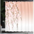 thumbnail image 3 of Ambesonne Weeping Flower Shower Curtain, Art Cherry Blossoms, 69"Wx84"L, Peach, 3 of 4