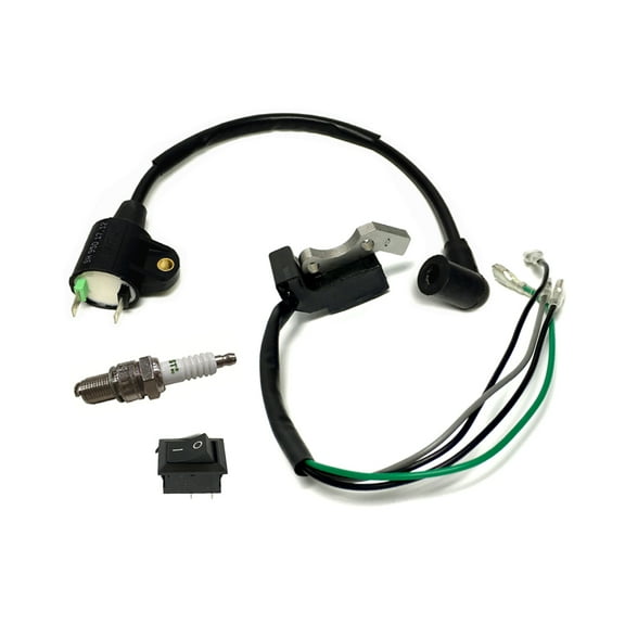 Magneto W/ Built-in CDI Ignition Coil Spark Plug on-off Switch For Harbor Freight Storm Cat 60338 69381 For Tail Gator 800 900W 63025 63024 For Pulsar PG1202S For ETQ950 2HP 63cc 64cc Gas Generator