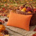 thumbnail image 2 of LEHOZIHEQ Plaid Pillows Case, Orange Plaid Decorative, 11.8×19.7 Inch Farmhouse Gingham Square Cushion Case, for Indoor Couch Bed or Outdoor Porch Patio, 2 of 9