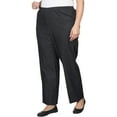 thumbnail image 3 of Alfred Dunner Women's Plus Size Black Denim Comfort Waistband Pant, 3 of 3