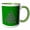 Green/White, variant on 3drose, Valknut Knot Old Symbol of Interlaced Triangles 1, 11oz Mug