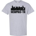thumbnail image 3 of Inktastic Memphis City Skyline with Grunge T-Shirt, 3 of 5