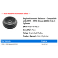 thumbnail image 2 of Engine Harmonic Balancer - Compatible with 1995 - 1998 Nissan 200SX 1.6L 4-Cylinder 1996 1997, 2 of 3