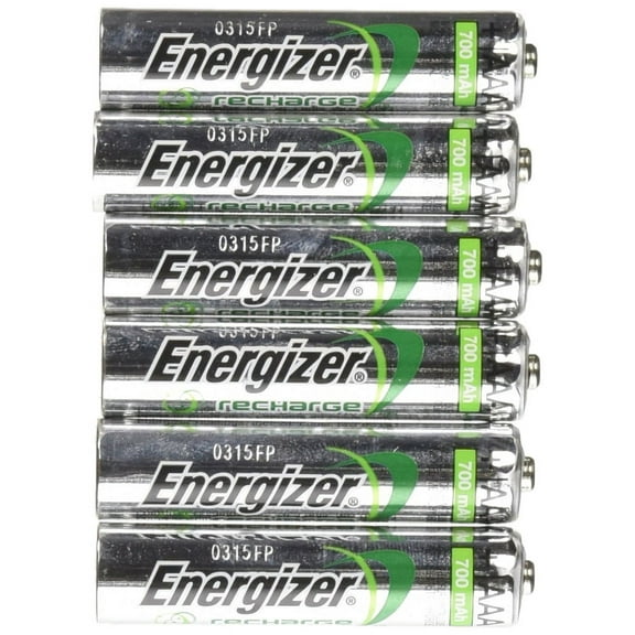 Energizer AAA Rechargeable NiMH Battery min. 700 mAh 1.2V x six 6 Batteries