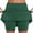 Green, variant on Kmdttou Women's Stretch Shorts for Yoga New Color Mid-waist Skirt Pants Sports Casual Shorts Bottoming Skirt Pants on Clearance,Light Blue M