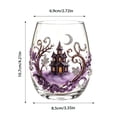 thumbnail image 4 of 2D Halloween Glass Cups, Cute Coffee Glass Cups, Glassware Drinking Glasses, Stemless Drinking Glass with Spooky Designs, Clear Cups for Cocktails, Juices & Iced Coffee (E), 4 of 7