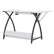 Sew Ready Comet Sewing Table Folding Top Adjustable Platfomr Black/White