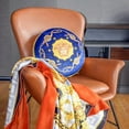 thumbnail image 3 of Velvet European Style Double-Sided Printed Round Pillow High-End Trophy Sofa Cushion Home Round Pillow Cover, 3 of 9