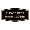 thumbnail image 2 of Signs ByLITA Fancy Please Keep Door Closed Sign - Security and Safety | Durable Material | Easy to Install (Black Gold) - Medium 1 Pack, 2 of 4