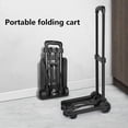 thumbnail image 4 of Yajisi Small Folding Hand Truck with 2 Wheels Dolly Luggage Trolley Cart Portable Compact for Carrying Travel Shopping Airport 110 Lbs Capacity, 4 of 4