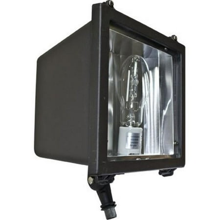 

11 x 9 x 7.63 in. 120 V 150 watts Powder Coated Cast Aluminum Medium Flood Fixture with Metal Halide Lamp Bronze