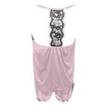 thumbnail image 6 of ICHUANYI Women Sleepwear Sleeveless Strap Nightwear Lace Trim Satin Cami Top Pajama Sets, 6 of 8