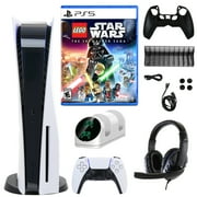 Sony PlayStation 5 Core with StarWars Skywalker and Accessories Kit (PS5, PlayStation Disc Version Console)