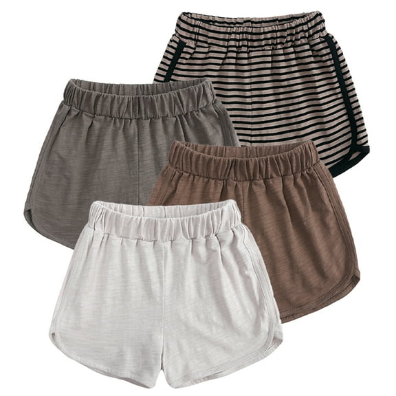 Esaierr Toddler Kids Boys Girls Shorts 9M-7Y Baby Soft Comfy Shorts Cotton Shorts Sports Shorts Athletic Sweat Shorts with Pockets