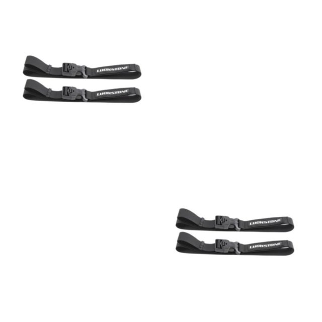 Greeniant 2 correas atadas para equipaje, correa para pestañas, arnés de fijación para carga, hebilla ajustable para maleta, correas de viaje Negro/M 2piezas