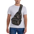 thumbnail image 6 of Crossbody Bags for Women Men - Paisley Pattern No.9072 Casual Sling Bag Backpack Trendy Chest Bag for Travel Sports Gym Running Hiking, 6 of 7
