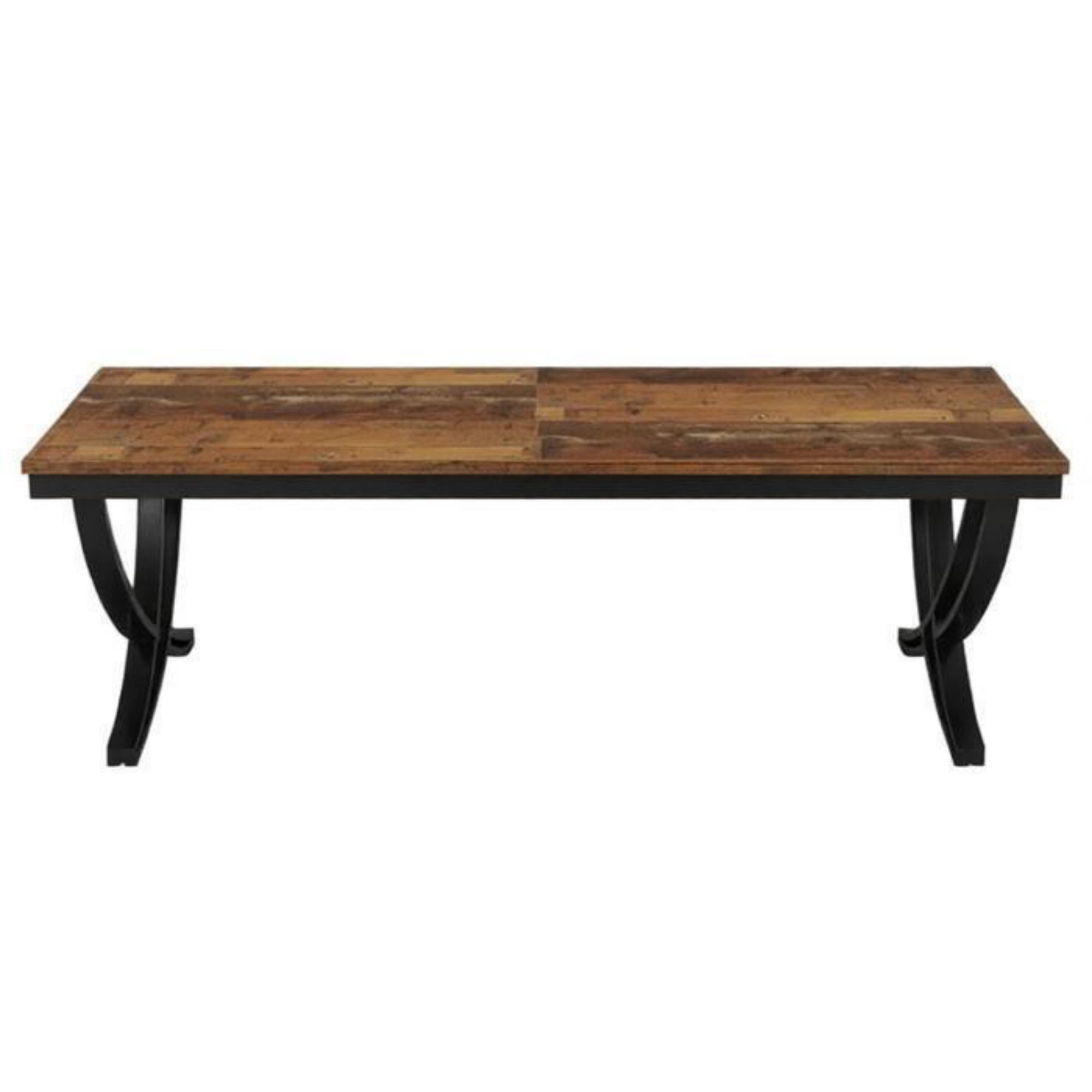 Astoutdoor Wooden Farmhouse Dining Table, 43.7 in Rectangular Table for 6-8 People