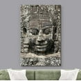 thumbnail image 3 of wall26 Canvas Print Wall Art Ancient Sacred Tropical Temple Stone Carved Face Nature Religious Photography Realism Decorative Yoga Multicolor Relax/Calm Zen for Living Room, Bedroom, Office - 16&quot, 3 of 5