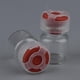 thumbnail image 3 of 10 botellas de viaje mini de 10 ml para cosméticos que contienen loción para almacenar. Tapas rojo vino, 3 of 9