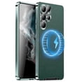 thumbnail image 1 of for Samsung Galaxy S24 Cover Compatible with MagSafe Charger Camera Lens Protection Metal Bumper Shockproof Cover, 1 of 4
