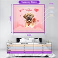 thumbnail image 5 of Happy Valentine's Day Mastiff holding flowers Tapestry Mastiffs Dog Lover Gifts Idea Wall Hanging Backdrop Home Decor - 3005, 5 of 5