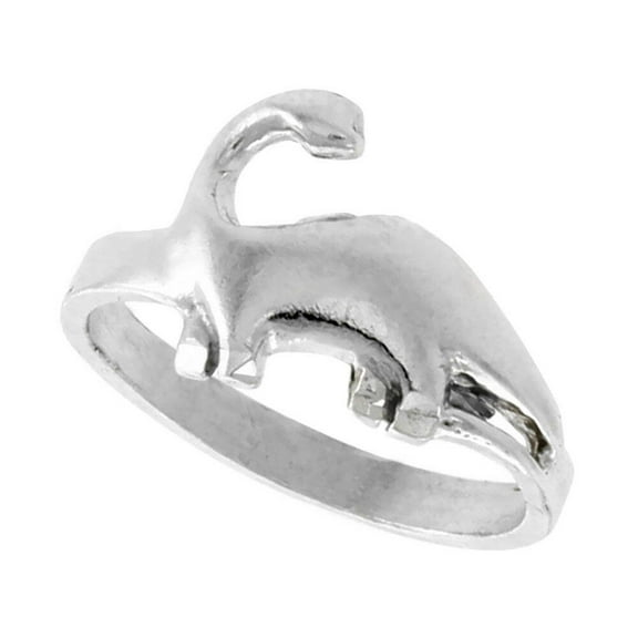 925 Sterling Silver Sauropod Dinosaur Ring