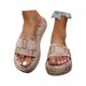 thumbnail image 3 of WILLBEST Sandalias Deportivas Zapatos De Playa Zapatillas De Mujer Sandalias Planas De Una Sola Pieza Para Vacaciones En La Playa 1176, 3 of 8