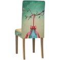 thumbnail image 4 of Huevo de Pascua ABPHQTO Vintage con lazo rosa Funda protectora para silla Juego de 6, 4 of 4