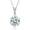 D Color-1CT, variant on Moissanite Pendant Necklace for Women, 1-5CT D Color 925 Sterling Silver Solitaire Necklace with Certificate, Classic Jewelry Gift for Her