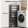 thumbnail image 6 of Heavy Duty Clothes Drying Rack Foldable with Wheels, 71'' Extra-Thick Metal Laundry Dryer Stand, 27 Rods Free-Standing for Indoor/Outdoor Windproof Use, 6 of 6