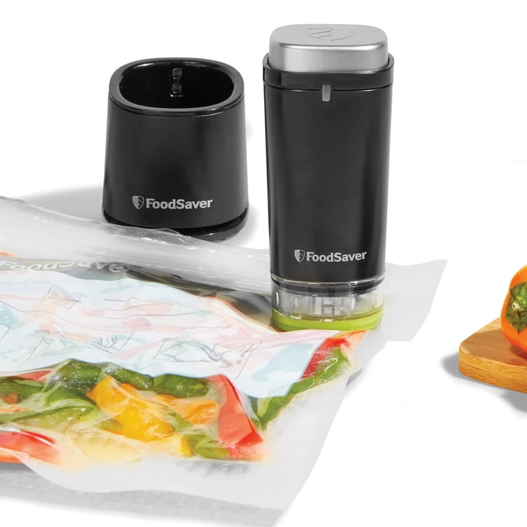 FoodSaver Mini Vacuum Sealer and Bags, Portable Rechargeable Food