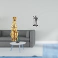 thumbnail image 2 of Escultura De Guepardo De Caballero Dorado, Centro De Mesa Decorativo, Adorno único Para La Entrada De La Oficina, Chimenea, Dormitorio, Decoración Del Hogar., 2 of 8