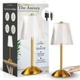 thumbnail image 7 of Bell and Howell Aurora Table Lamp Small Cordless Touch LED Rechargeable Lamp for Bedside Desk Gold, 7 of 7