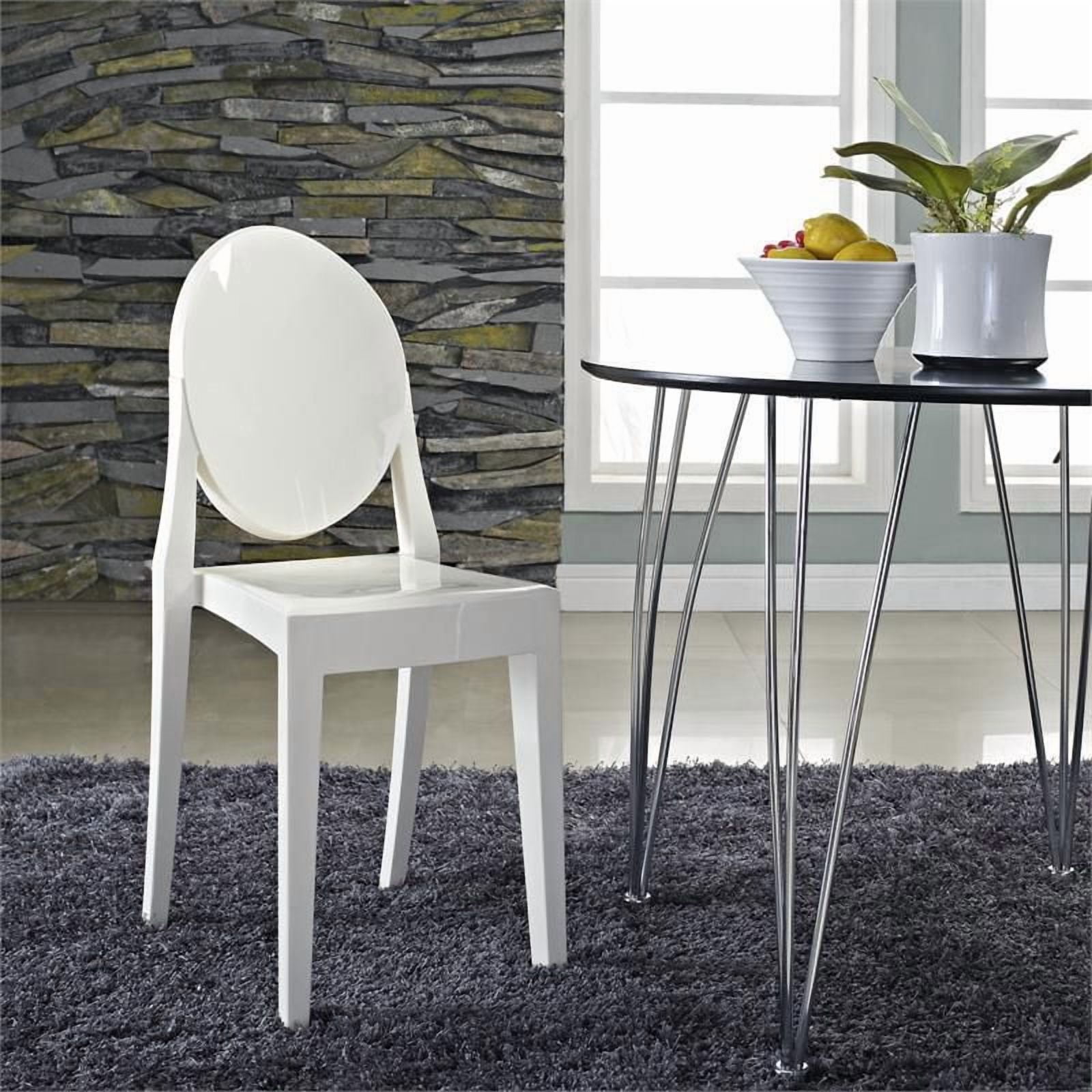 Plata Import Ghost Armless Chair