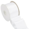 thumbnail image 1 of Joycrosso White Ribbon 3 Inch Wide Thick Fabric Ribbon, 50 Yards Double Faced Satin for Chair Sash Bows Making Bouquet Sewing Christmas Decoration, 1 of 7
