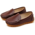 thumbnail image 6 of Boys Girls Leather Loafers Slip-On Oxford Flats Boat Dress Schooling Daily Walking Shoes(Toddler/Little Kids), 6 of 7