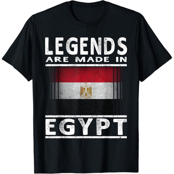 Playful Comfort Tee - Egyptian Legends T Shirt: Egypt Flag T-Shirt