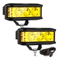 thumbnail image 1 of Barra LED Auxbeam 13 cm 68W Luz Antiniebla Ámbar Lateral para UTV, 1 of 9