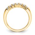 thumbnail image 2 of Diamond2Deal 14k Yellow Gold 7-Stone Diamond Band for Women Size- 7, 2 of 5