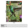 thumbnail image 4 of Shiartex Hummingbird Gifts for Women Men, Hummingbird Print Throw Blanket, Soft Cozy Flannel Blankets and Throws for Couch Bed Sofa Room Decor, Lightweight Warm Blanket for All Season 60x80in, 4 of 6