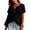 Black, variant on Womens Shirts Short Sleeve Kelon Womens Summer Short Sleeve V Neck Linen Cotton Summer Outfits 2026 Fashion Clothing Blouses, 5XL