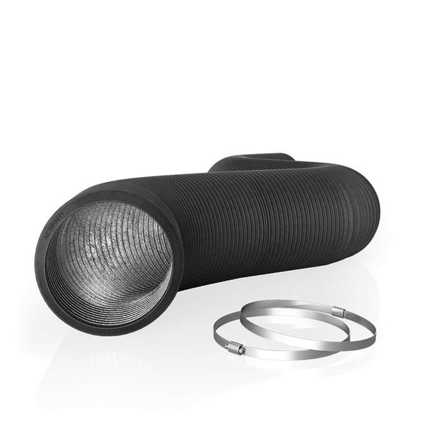 Conducto flexible de aluminio AC Infinity de 10 pulgadas y 25 pies con abrazadera